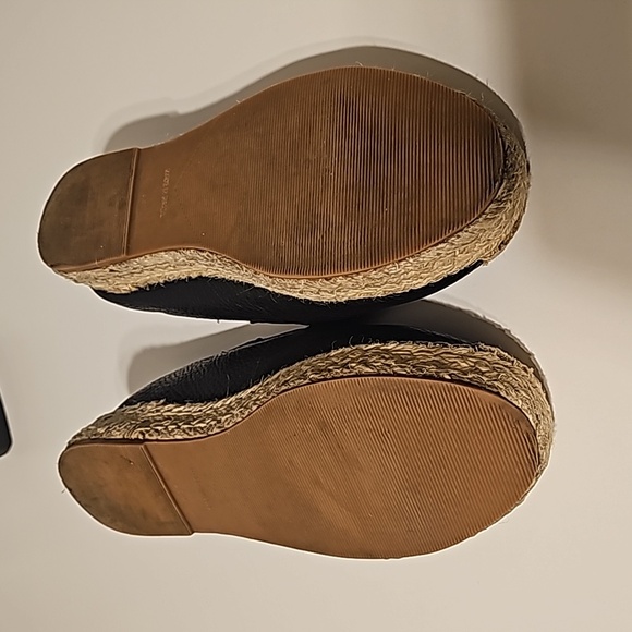 Steven By Steve Madden Womens Ellaine Leather Espadrilles Black Size 9.5M - Picture 9 of 9